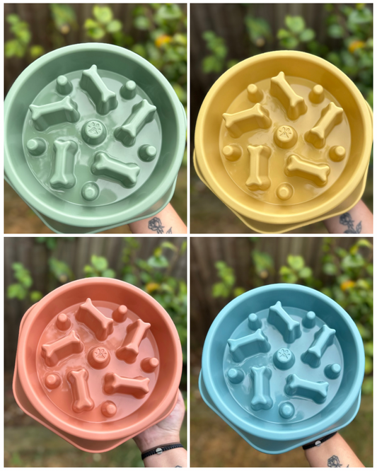 Plastic Slow Feeder Bowl