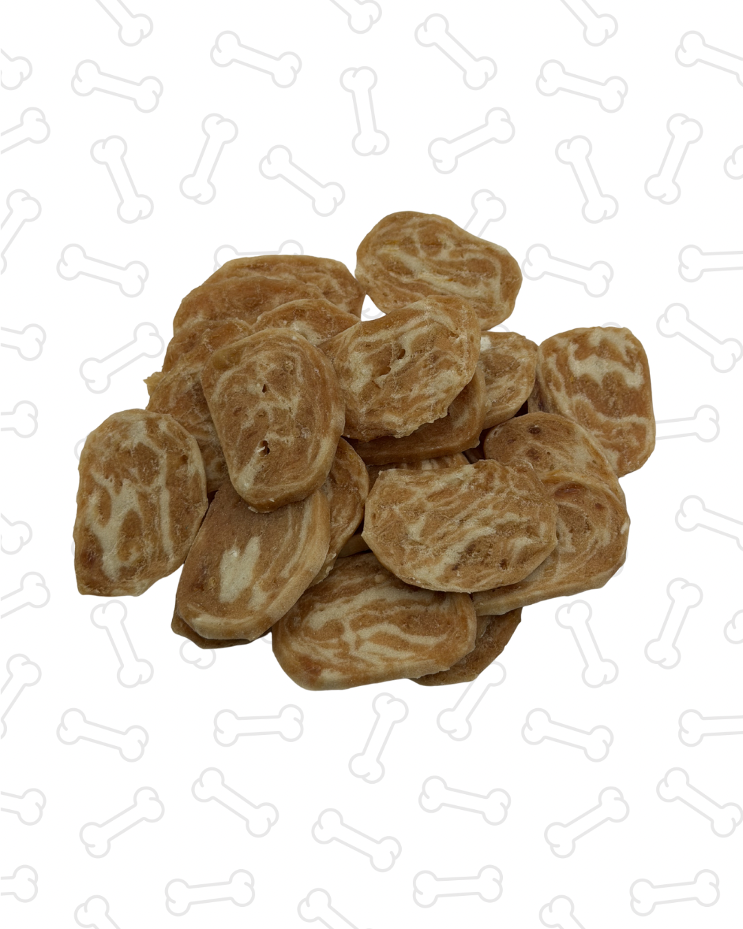 Chicken marbled coins (100g)