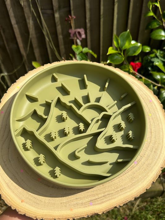 Green Adventure Slow Feeder Enrichment Bowl