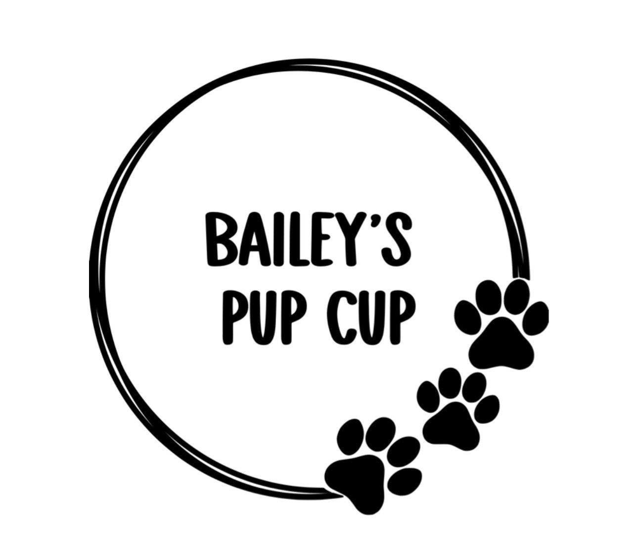 Personalised pup cup
