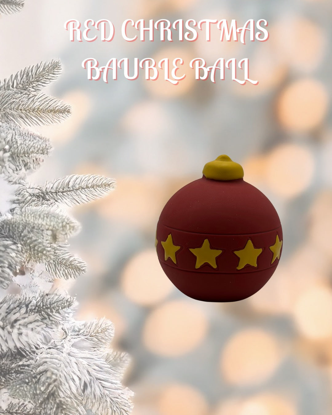 Red Christmas bauble ball
